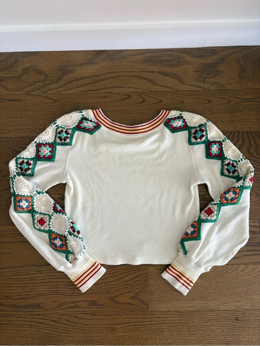 Free People cream knit